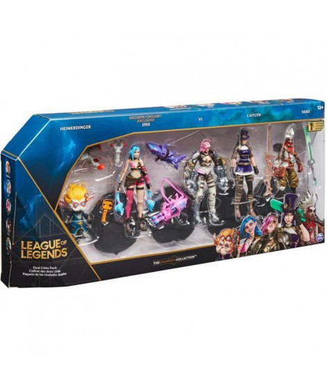 LEAGUE OF LEGENDS - COFFRET 5 FIGURINES 10 CM - 6062218 - Avec 12 points d'articulation & Accessoires - Jouet Collection