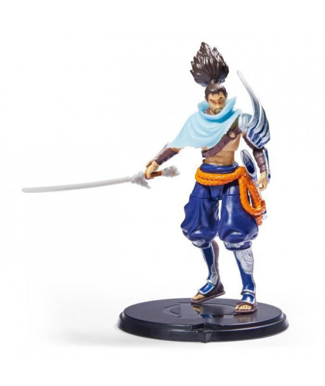LEAGUE OF LEGENDS - FIGURINE 10 CM YASUO OFFICIELLE - 6062259 - Avec 12 points d'articulation & Accessoires - Jouet Collection