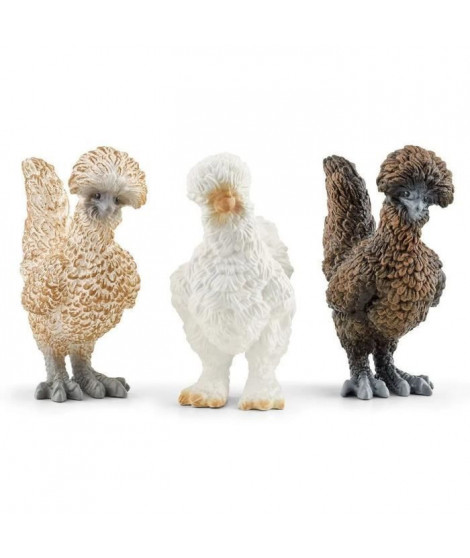 SCHLEICH - Trio de poules - 42574 - Gamme Farm World