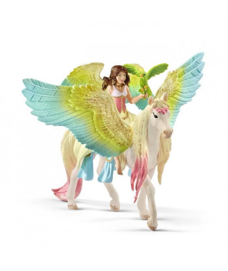 Schleich - Fée Surah avec un pégase scintillant - 70566