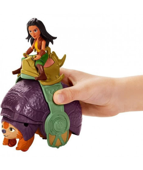 Disney, Raya et le Dernier Dragon, Mini figurines Raya et Tuk Tuk, poupée pour enfants, des 3 ans