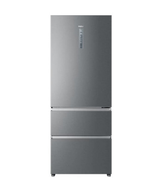 HAIER HTOPMNE7193 - Réfrigérateur combiné 3 portes 450L (310+140L) - Froid ventilé - L70xH190,6cm - Silver