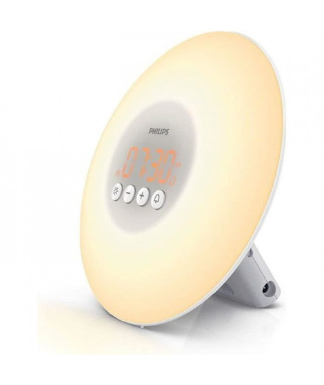 PHILIPS HF3500/01 Eveil lumiere SmartSleep - 10 réglages d'intensité lumineuse - Signal sonore agréable