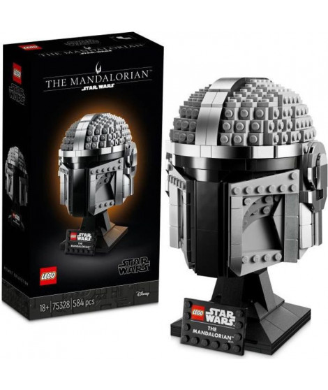 LEGO 75328 Star Wars Le Casque Du Mandalorien Maquette de Collection a Construire, Décoration et Cadeau Pour Adultes