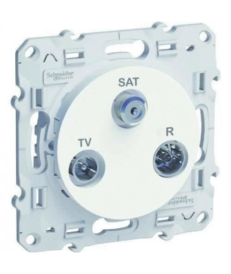 SCHNEIDER ELECTRIC Prise TV / SAT / FM Odace blanc