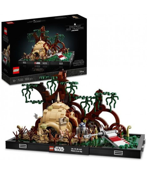 LEGO Star Wars 75330 Diorama de l'Entraînement Jedi sur Dagobah Maquette pour Adulte