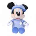 Peluche Disney Mickey  Phosphorescente - 25 x 13 13 cm - Impression lumineuse - Bleu