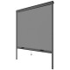Moustiquaire de fenetre L160 x H170 cm en aluminium  gris anthracite - Recoupable en largeur et hauteur