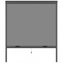 Moustiquaire de fenetre L160 x H220 cm en aluminium gris anthracite -  Recoupable en largeur et hauteur