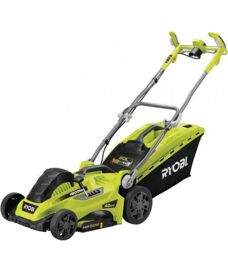 Tondeuse électrique 1800W 40cm de coupe RYOBI RLM18E40H - 5 réglages de hauteur de coupe + Mulching