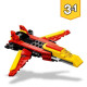 LEGO Creator 31124 Le Super Robot, Jouet 3 en 1 Robot Dragon Avion