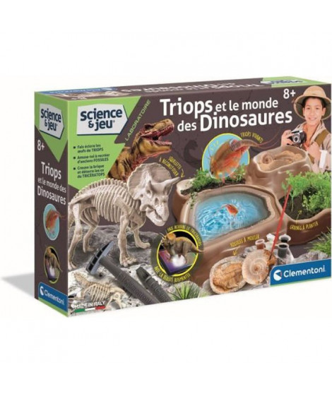 Clementoni - Science & Jeu - Triops et le monde des dinosaures