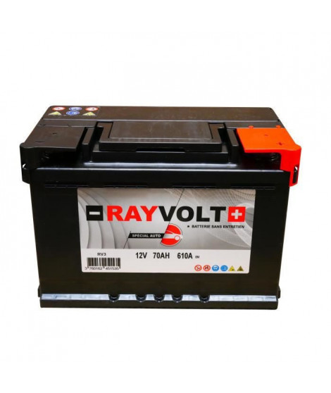 Batterie auto RAYVOLT RV3 70AH 610A