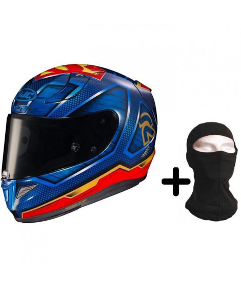 HJC Casque moto intégral RPHA11 Superman + Cagoule