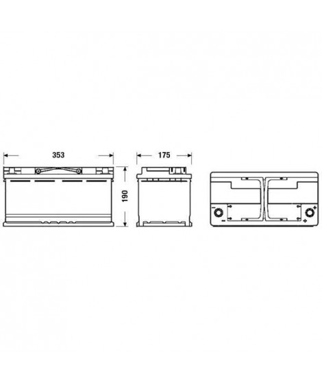 FULMEN Batterie auto START-STOP AGM FK950 12V 95AH 850A