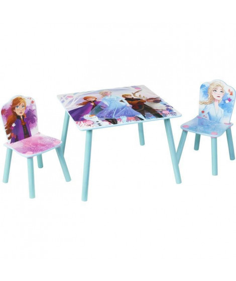 DISNEY FROZEN Ensemble table et 2 chaises La Reine des Neiges - Pour enfants - Bleu