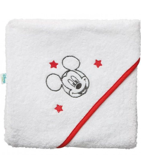 DISNEY Mickey Cape de bain - 80 x 80 cm   Blanc/Rouge