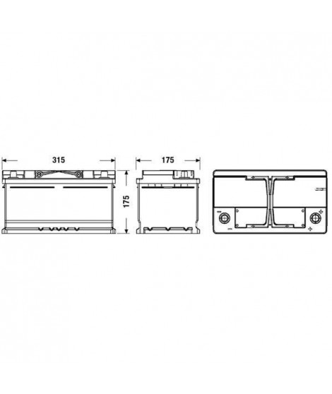 Batterie Auto FULMEN START-STOP EFB FL752 12V 75AH 730A