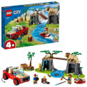 LEGO 60301 City Wildlife Le tout-terrain de sauvetage des animaux sauvages, jouet voiture tout terrain avec figurines