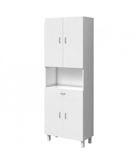 ESSENTIEL - Colonne de salle de bain 4 portes - Blanc L 65 cm