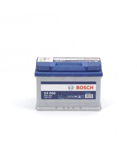 BOSCH Batterie Auto S4008 74Ah 680A / + a droite