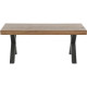 RUDY Table basse en chene massif  - L 110 x P 60 x H 45 cm