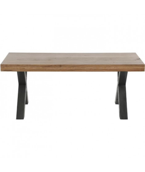 RUDY Table basse en chene massif  - L 110 x P 60 x H 45 cm