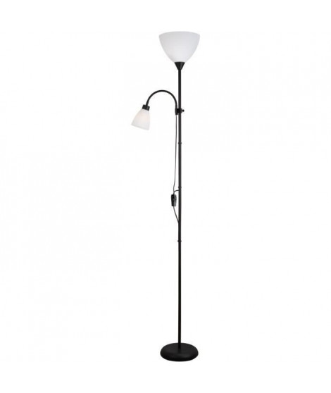 Lampadaire liseuse Betty 2 abat jours ABS Piétement métal L 20 x l 20 x H 176 cm INTERNATIONAL DESIGN