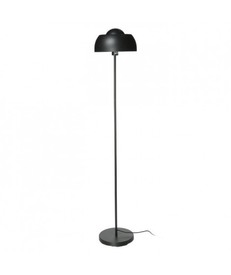 INTERNATIONAL DESIGN Lampadaire dome en métal - Noir - 29x160 cm