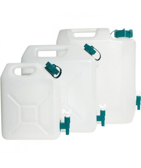 Jerrycan extra-fort avec robinet eau propre 35 litres