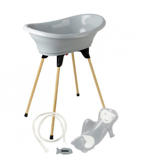 THERMOBABY Pack baignoire VASCO 5 en 1 Gris charme - Fabriqué en France