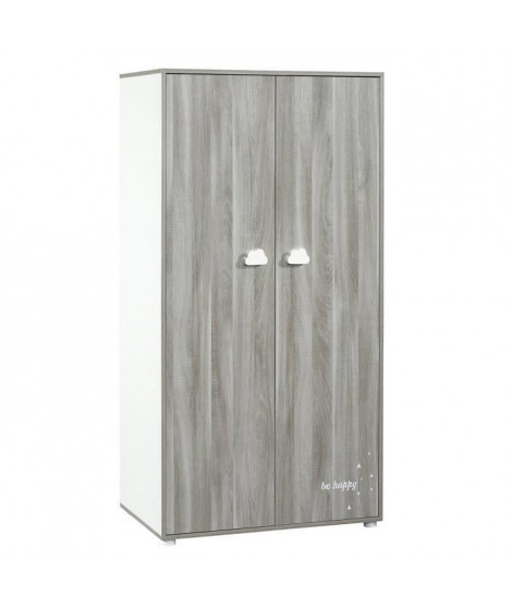 BABYPRICE  Armoire Chambre Bébé Smile Chene Silex 2 Portes