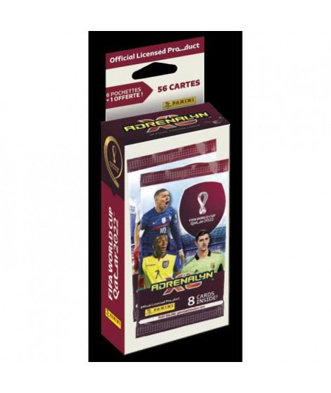 Cartes blister de 6 pochettes + 1 pochette offerte a collectionner PANINI - World cup trading cards game 2022