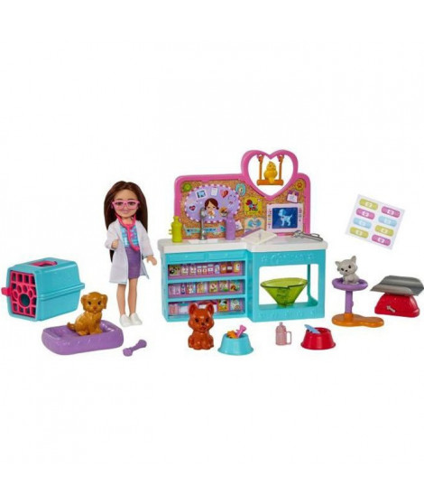 Barbie - Clinique Vétérinaire Chelsea - Poupée - 3 ans et +