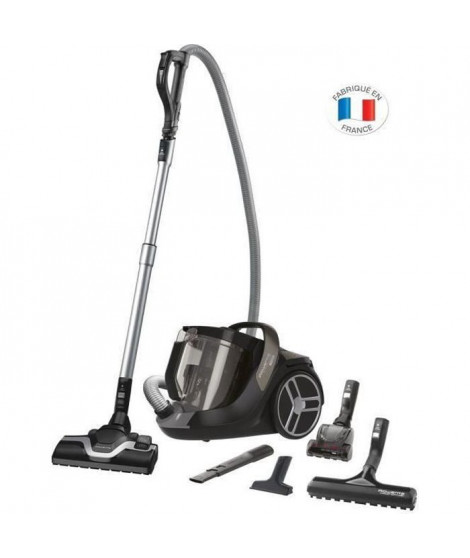 ROWENTA Silence Force Cyclonic Aspirateur sans sac Silencieux, Capacité 2,5L, Accessoires poils animaux, Fabriqué en France R…