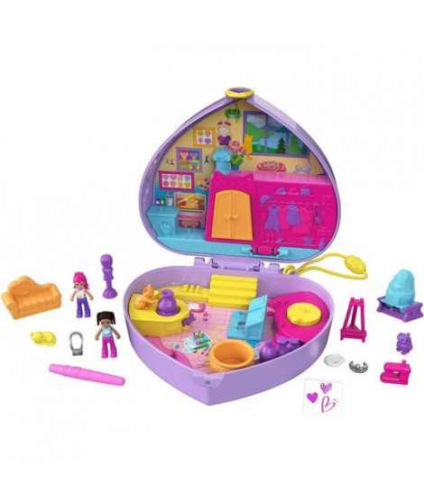 Polly Pocket - Coffret Atelier De Peinture - poupée mini-univers - 4 ans et +