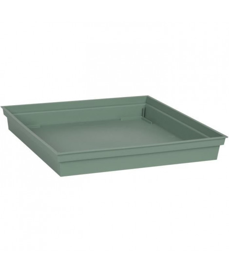 EDA PLASTIQUE - Soucoupe carrée Toscane 26,7 cm - Vert laurier