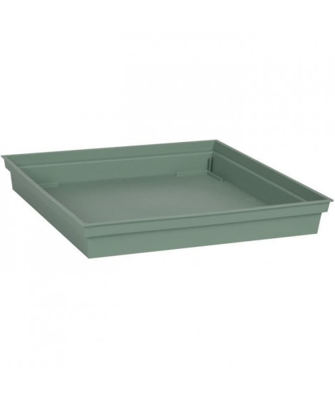 EDA PLASTIQUE - Soucoupe carrée Toscane 26,7 cm - Vert laurier