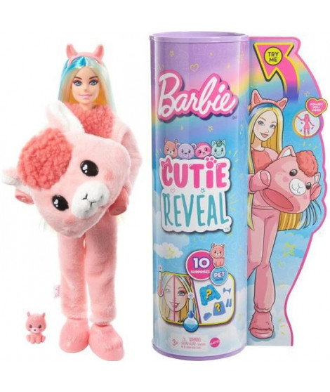 Barbie - Barbie Cutie Reveal Lama - Poupée - 3 ans et +