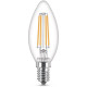Philips ampoule LED Equivalent 60W E14 Blanc chaud Non dimmable, Verre