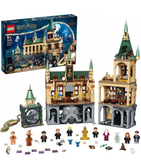 LEGO 76389 Harry Potter La Chambre des Secrets de Poudlard Jouet Château avec Grande Salle + Figurine Edition 20eme Annivers…