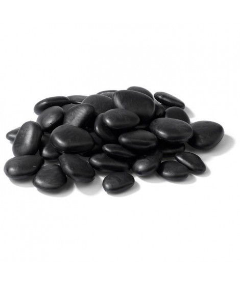 DEROMA Sachet de galets de surfacage piccoli Save R nero - Coloris noir - 25cm