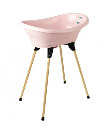 THERMOBABY KIT BAIGNOIRE VASCO Rose Poudré : baignoire + pieds + tuyau de vidange