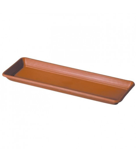 DEROMA Plateau pour jardiniere Day R cotto - Coloris terre rouge - 60cm