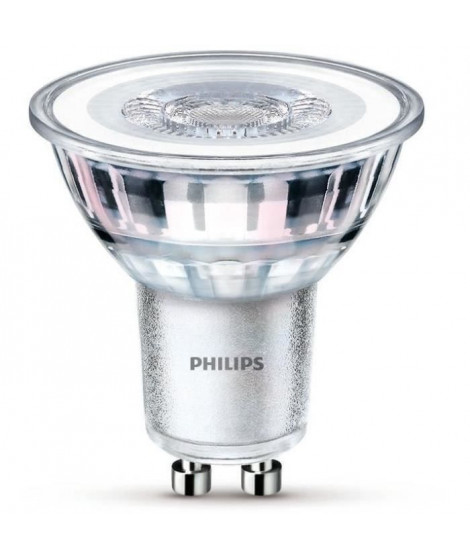 PHILIPS Ampoule LED Spot GU10 - 50W Blanc Chaud - Compatible Variateur - Verre