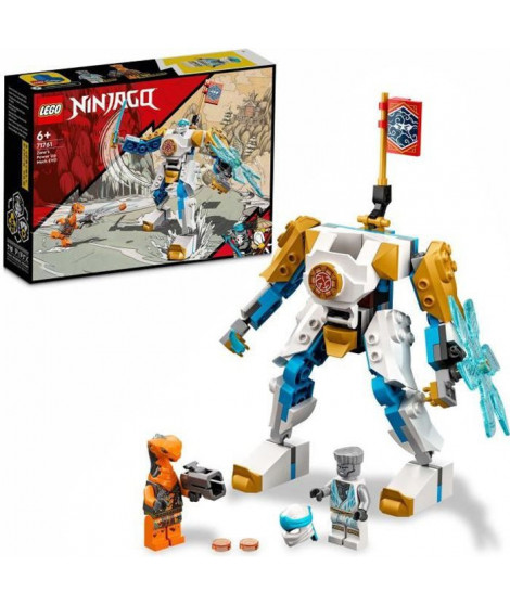 LEGO 71761 NINJAGO L'Évolution Robot De Puissance De Zane, avec Figurines Serpent, Bataille Ninja avec banniere a collectionner