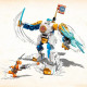 LEGO 71761 NINJAGO L'Évolution Robot De Puissance De Zane, avec Figurines Serpent, Bataille Ninja avec banniere a collectionner