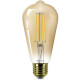 PHILIPS Ampoule LED Edison Vintage Filament E27 - 50W Claire Ambrée - Compatible Variateur - Verre