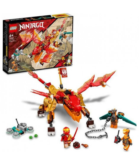 LEGO 71762 NINJAGO Le Dragon de Feu de Kai - Évolution, Jouet de Ninja, avec Figurines de Combattant, pour Garçons et Filles …