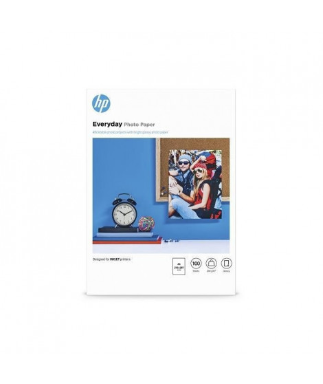 Papier photo brillant HP Everyday - 100 feuilles/A4/210 x 297 mm (Q2510A)